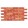 Dundee Deco Red Faux Brick PVC 3D Wall Panel, 3.2