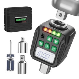 LLAVETOR Digital Torque Wrench Adapter Set 1/2" Drive,Electric Wrenches,Snap on Digital Inch Pound Torque Wrench,1/4",3/8" Torque Adapter for Car,Motorcycle & Automotive (5-99.5 Ft-lb/6.75-135 Nm)