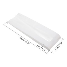 uxcell 50pcs Paper Bread Bag with Window for Homemade Bread, Storage Sacks Long French Bread Bags for Bakery or Food Baking, (4.3 x 1.5 x 23.6 Inch) White