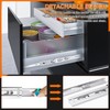 10 inch Drawer Slides 4 Pairs (8pcs) Soft Close 3