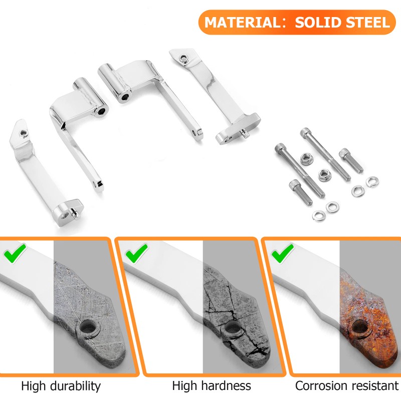 RI 1" Outward 2" Forward Driver Floorboard Relocations for 09-24