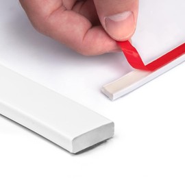 Art3dwallpanels 10 Ft White Peel and Stick Trim for Backsplash Tile Edge Self-Adhesive Flexible Trimming for Corner Decor 119.68 x 0.39 x 0.14 Inch