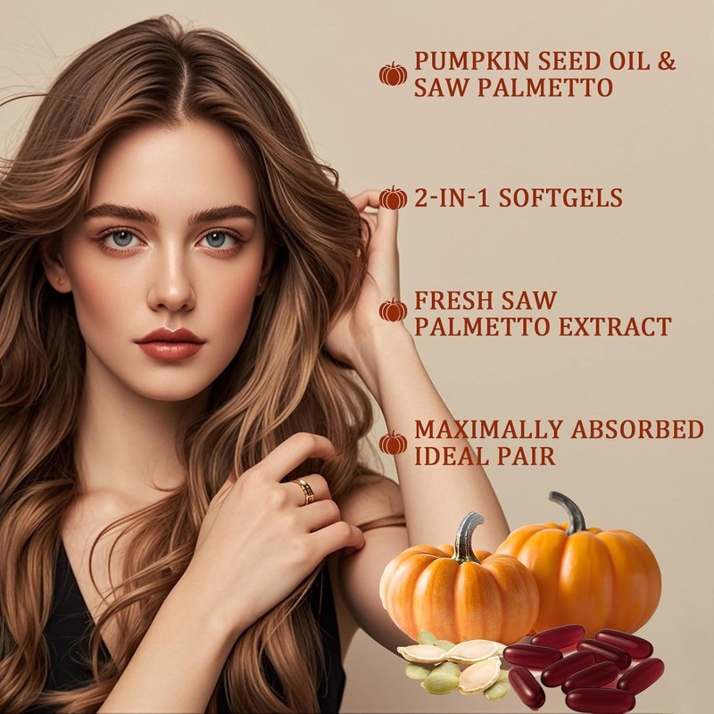 Pumpkin Seed Oil for Hair Growth & Shedding Reduction |