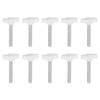 QUARKZMAN Pack of 10 T-wing Knobs Thumb Screws M6 x