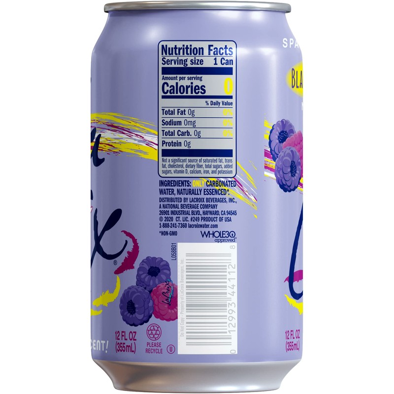 LaCroix Sparkling Water, Black Razzberry, 12 Fl Oz (pack of