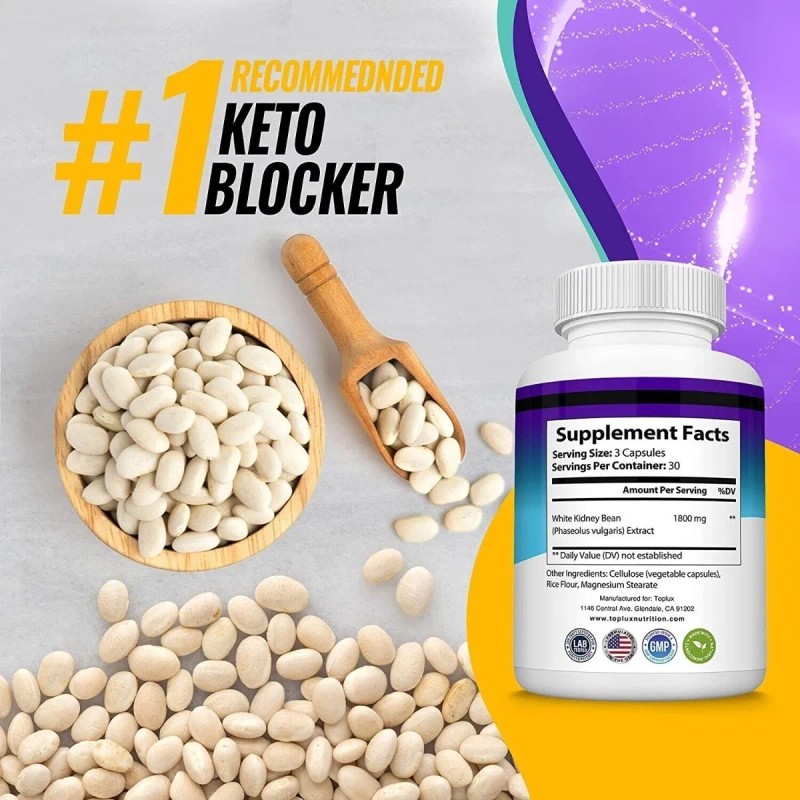 Keto Blocker 1800mg (90 Cpsulas) Prdida De Peso Hecho Usa