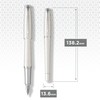 Parker Urban Fountain Pen, Premium Pearl Metal Chiselled with Medium