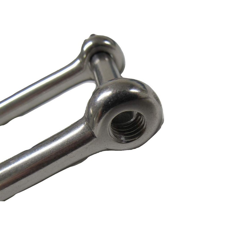 Stainless Steel Wide D Shackle 10MM X2 (Long Dee Link