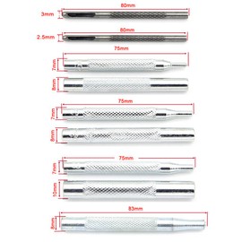 Craft Tool Die Punch Snap Kit Rivet Setter with Base for Punch Hole and Install Rivet Button (Rivet Setter with Base)