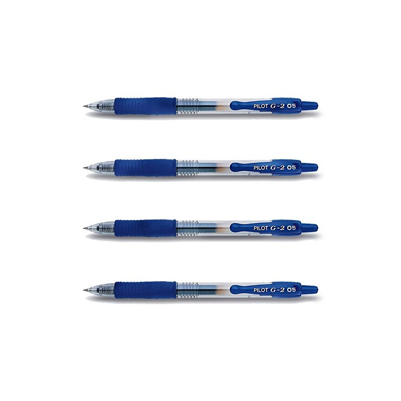 Pilot 4 x Gel Pens G2-05 Line Width 0.3 mm