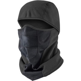Therma Pro Balaclava Ski Mask Winter Fleece Thermal Face Cover for Men Women Breathable Skiing Motorcycle & Snowboarding, Black, Medium
