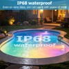 Pool Lights Solar Powered with Temperature Display, Adjustable Length, IP68