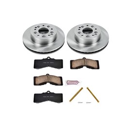 Power Stop KOE2596 Autospecialty Front OR Rear Replacement Brake Kit-OE Brake Rotors & Ceramic Brake Pads
