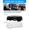 Autorder Dashboard Cover Mat for 2014-2023 Jeep Cherokee Accessories Dash