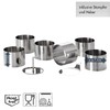 CHG Set 245-06-60 8-Piece Dessert/Food Ring Set 6 Dessert Rings