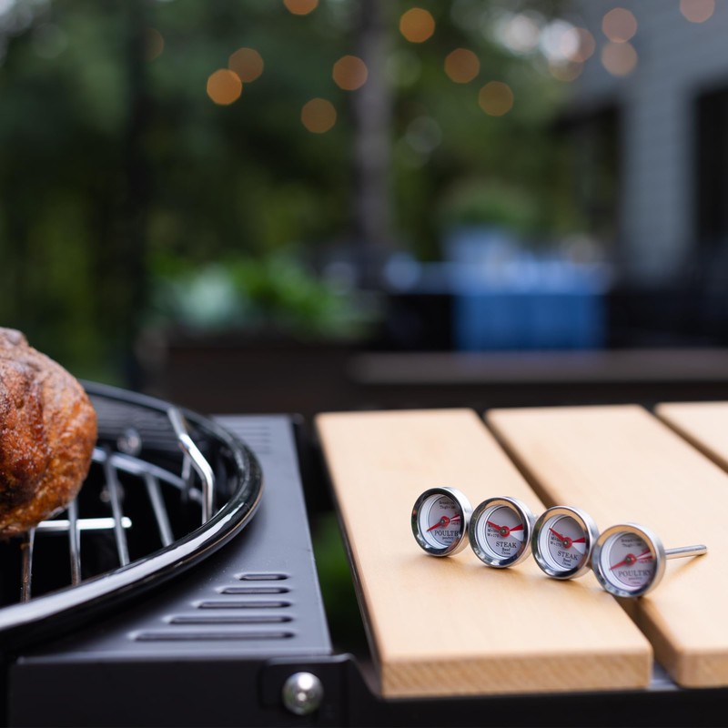 Maverick Large Dial Meat Thermometer – Stainless Steel, 130°F–190°F Range,