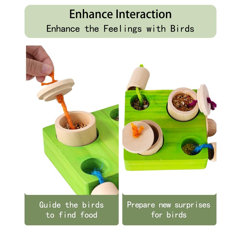YOOSO WING Birdie Puzzle Feeder - Interactive Foraging Toy for