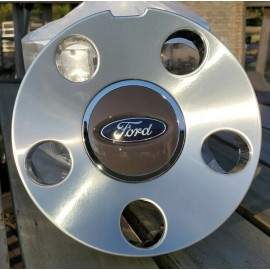 Ford (4) NEW 05-09 Ford Mustang OEM Machined Center Caps w/Blue Oval 4R33-1A096-EC