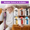 MFE Folding Cane, Portable 5-Level Adjustable Height Walking Stick with