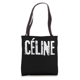 Céline Hi My Name Is First Name Tag Tote Bag