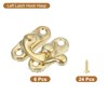 sourcing map 6 Pcs Vintage Lock Clasp, 23 x 26mm