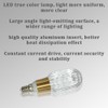 E12 LED Bulb 5W,85-265V 6000K White Light Edison Screw Light,Decorative
