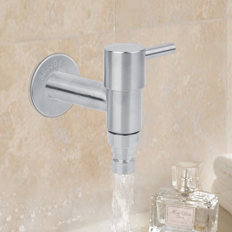 G1/2" Stainless Steel Washing Machine Wall Mounted Water Faucet Mop