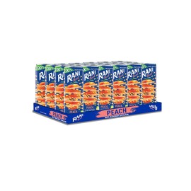 Rani Float Fruit Juice, Peach,Imported from Egypt, Made with Real Fruit Pieces, Low Sugar 8 oz, Pack of 24