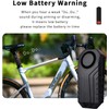 QUMOX 113dB Bike Alarm with Wireless Vibration Motion Sensor, Waterproof