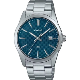 Casio Entisor Analog Blue Dial Men's MTP-VD03D-2A2UDF (A2241), Blue, Minimalist, blue, Minimalist