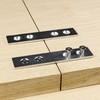 Dekton 8-Piece Flat Connector Set-Durable Metal Connectors| Ideal for Wood,