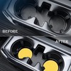 MEAJOO 4PCS Car Cup Holder Coaster, Non-Slip Cup Holders Embedded