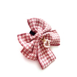 Cute Bow Phone Grip Expanding Stands Fashion Cellphone Grip Holder Universal Rotatable (Pink Grid)