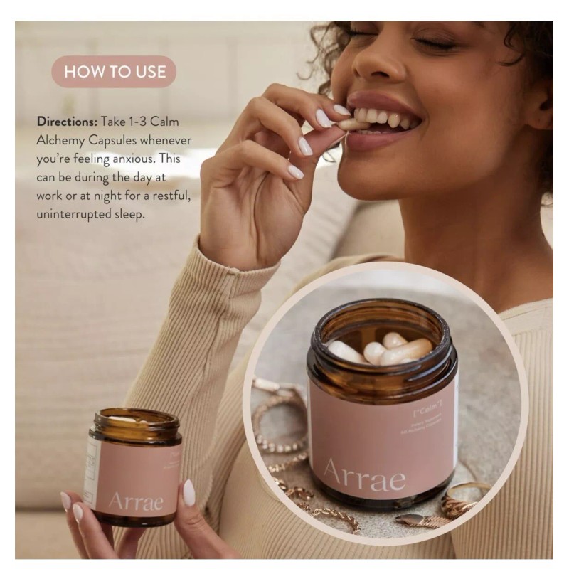 Arrae Calm supplements for anxiety 60 Capsules