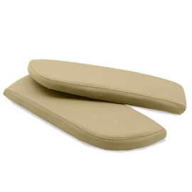 Mythoria Car Center Console Armrest Leather Synthetic Cover Beige Tan Compatible with Acura MDX 2007 2008 2009 2010 2011 2012 2013