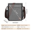 S-ZONE Medium Messenger Bag with 12.9 Inch Tablet Compartment Men