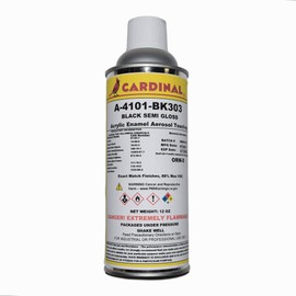 Cardinal Paint A 4101 BK303 Black Semi-Gloss Powder Coating Spray Paint