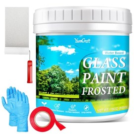 Frosted Glass Paint for Window, 18oz Window Privacy Paint, Frosted Glass Spray for Home, Bathrooms, Sliding Doors, Privacy Windows Paints - Waterproof & UV Resistant & Low Odor Formula