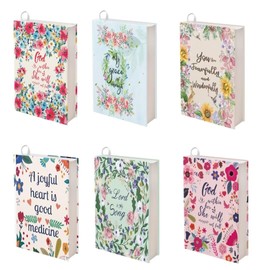 Jeiento 6PCS Bible Covers for Women Men Stretchable Book Sox 9-11inch Washable Cover for Adult Book Sleeve Dustproof Waterproof Book Protector Cover,6 Piece Set