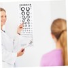 FUNOMOCYA 1set Visual Eye Exam Chart Testing Chart Telescopic Rod