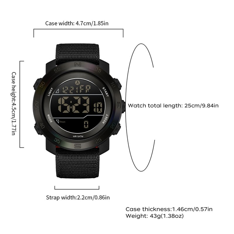 findtime Step Counter Watch No Phone Needed Pedometer for Walking