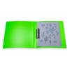 HERMA 19713 Ring Binder A4 Translucent Neon Green, Slim, 2