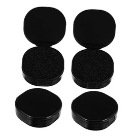 Juego de 4 Cajas de Almacenamiento para Brochas de Maquillaje Esponja de Limpieza para Brochas de Sombra de Ojos Y Polvos Estuche de Limpieza Portátil para Viajes Y Hogar