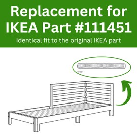 Spare Hardware Parts Bed Frame Long Threaded Screw (Replacement for IKEA Part #111451) (Pack of 4)