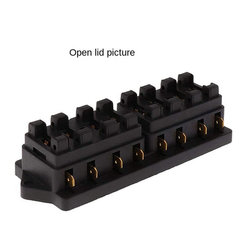 Aswalling 8-Way Car Medium Insert Fuse Box 8-Way Car Medium