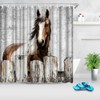 Artmyharbor Rustic Horse Shower Curtain