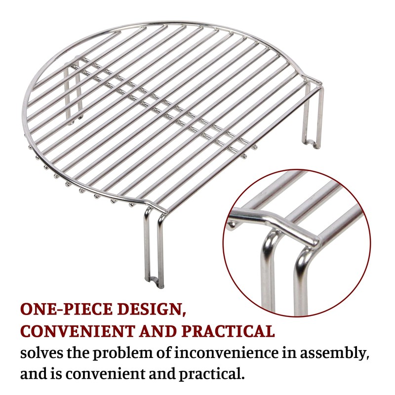 Grill Expander Rack for Kamado Joe JR，stainless Steel Stack Rack