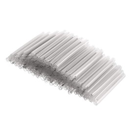 uxcell 40mm 3.6mm OD Fiber Optic Fusion Splice Tube Protector Sleeves, Clear Heat Shrinkable Tubing- 300pcs