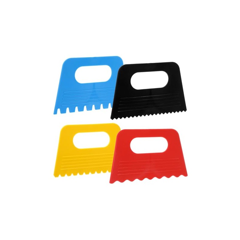 4 Pcs Paint Texture Tools, Plastic Paint Scraper Supplies Kit,