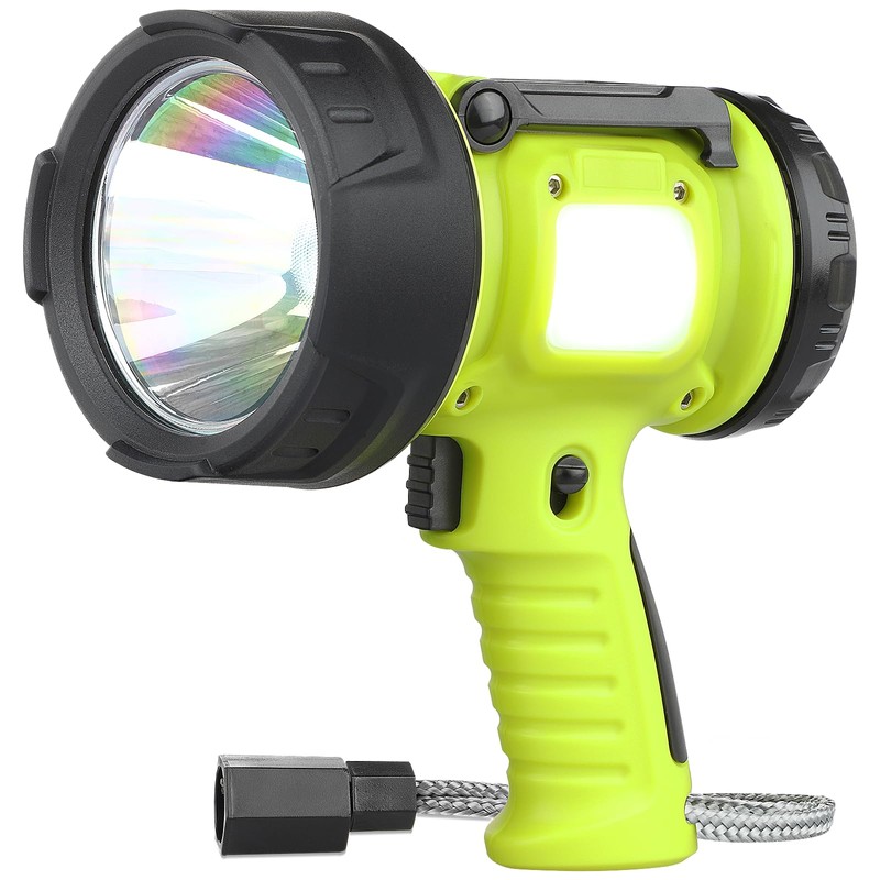 WENFENG Rechargeable Spotlight Flashlight with High Lumen LED, Waterproof Handheld
